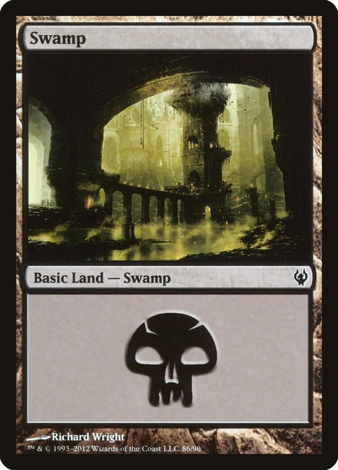 Swamp 86 card from Duel Decks: Izzet vs. Golgari