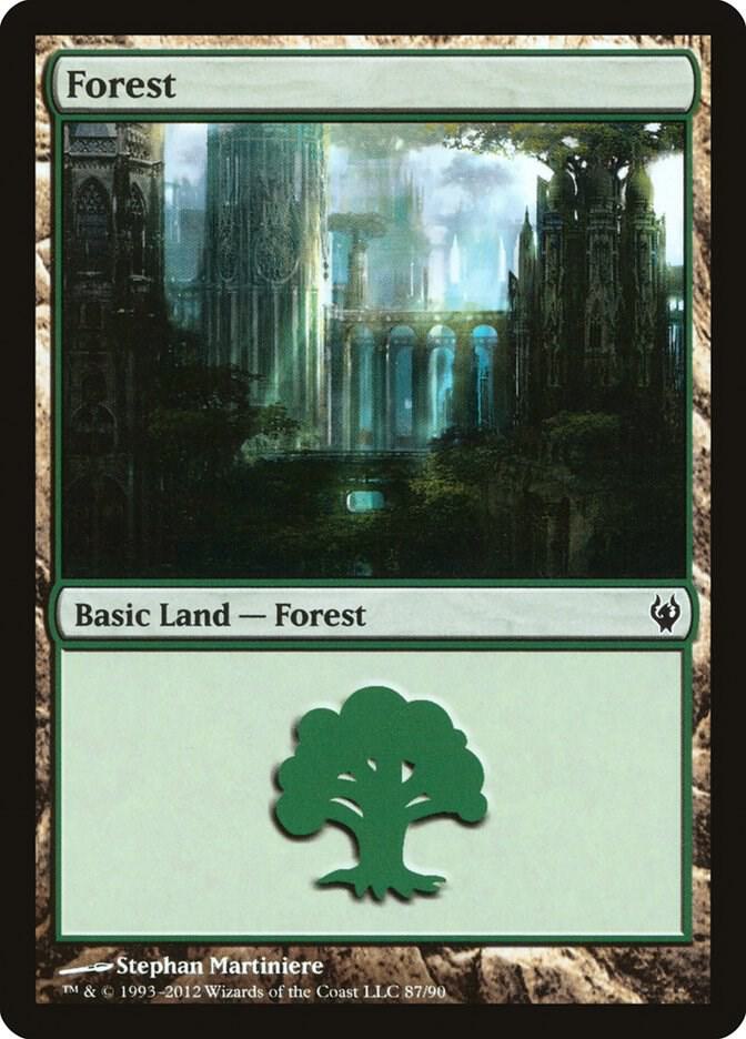 Forest 87 card from Duel Decks: Izzet vs. Golgari