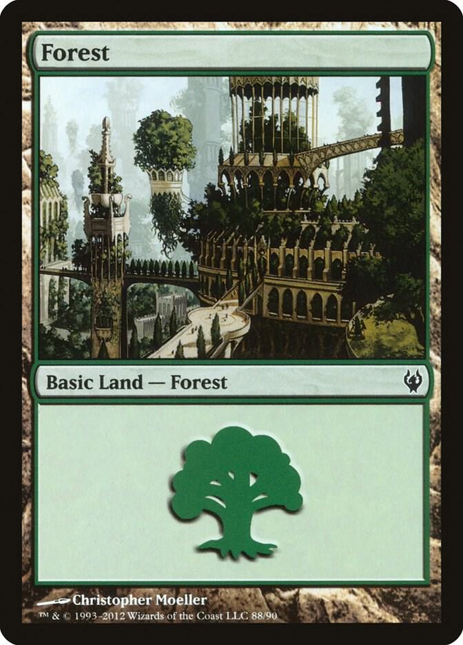 Forest 88 card from Duel Decks: Izzet vs. Golgari