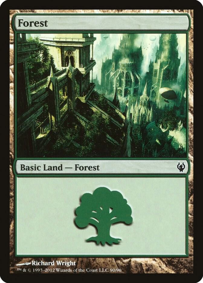 Forest 90 card from Duel Decks: Izzet vs. Golgari