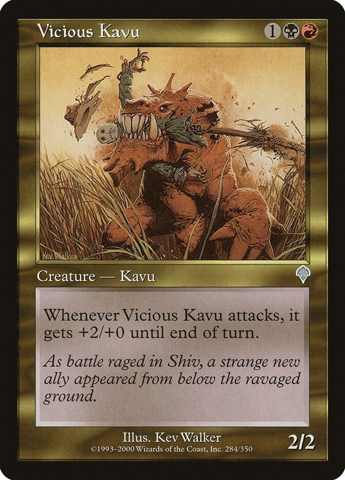Vicious Kavu 284 card from Invasion