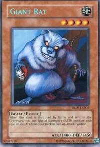 Giant Rat (Blue) DL09-EN005 card from Duelist League Promo