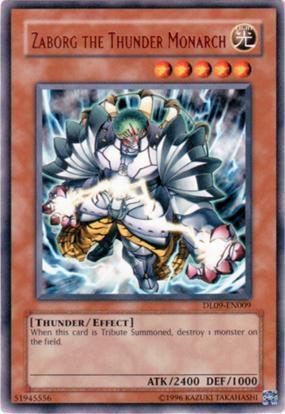 Zaborg the Thunder Monarch (Blue) DL09-EN009 card from Duelist League Promo
