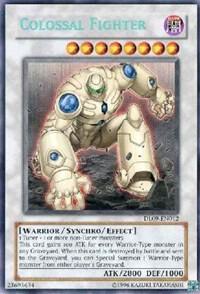 Colossal Fighter (Blue) DL09-EN012 card from Duelist League Promo