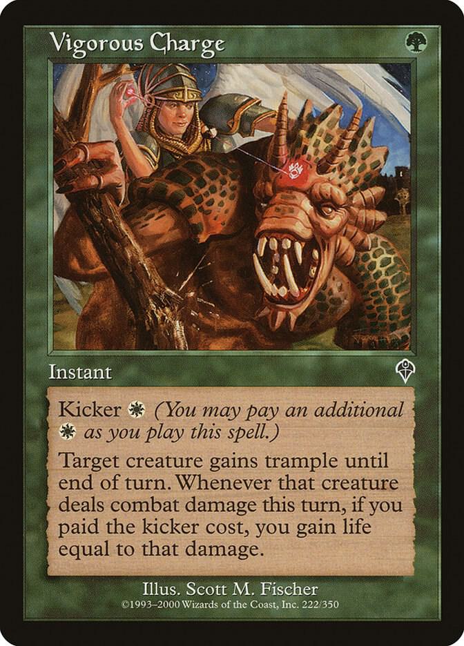Vigorous Charge 222 card from Invasion