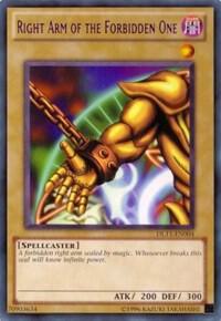 Right Arm of the Forbidden One (Purple) DL11-EN004 card from Duelist League Promo