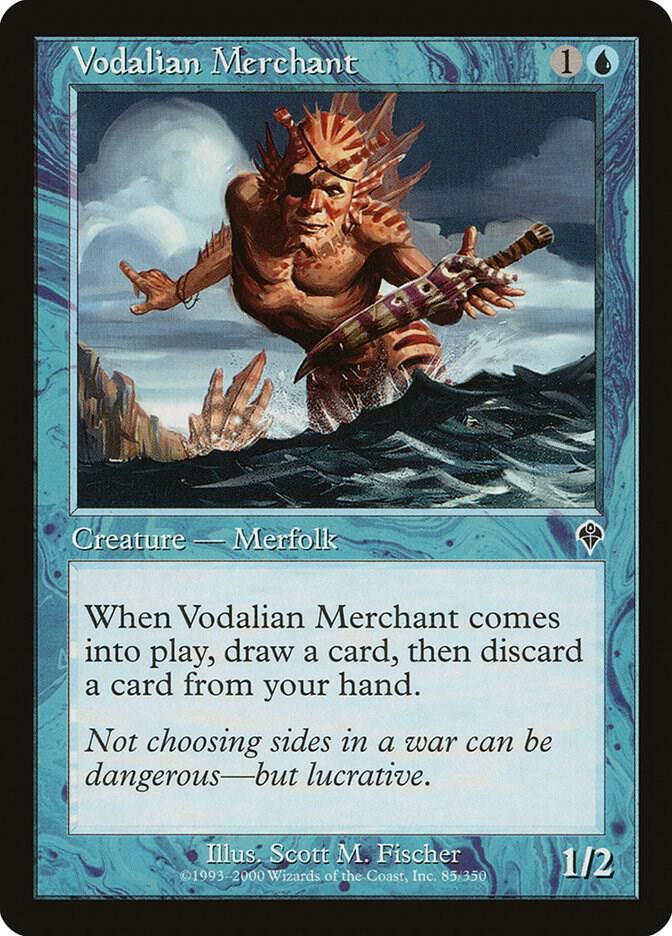 Vodalian Merchant 85 card from Invasion