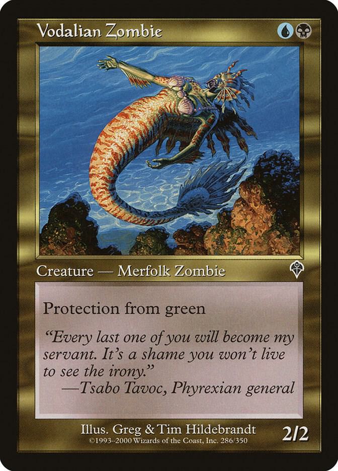 Vodalian Zombie 286 card from Invasion