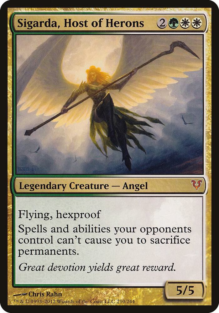Sigarda, Host of Herons (Avacyn Restored) 210 card from Oversize Cards