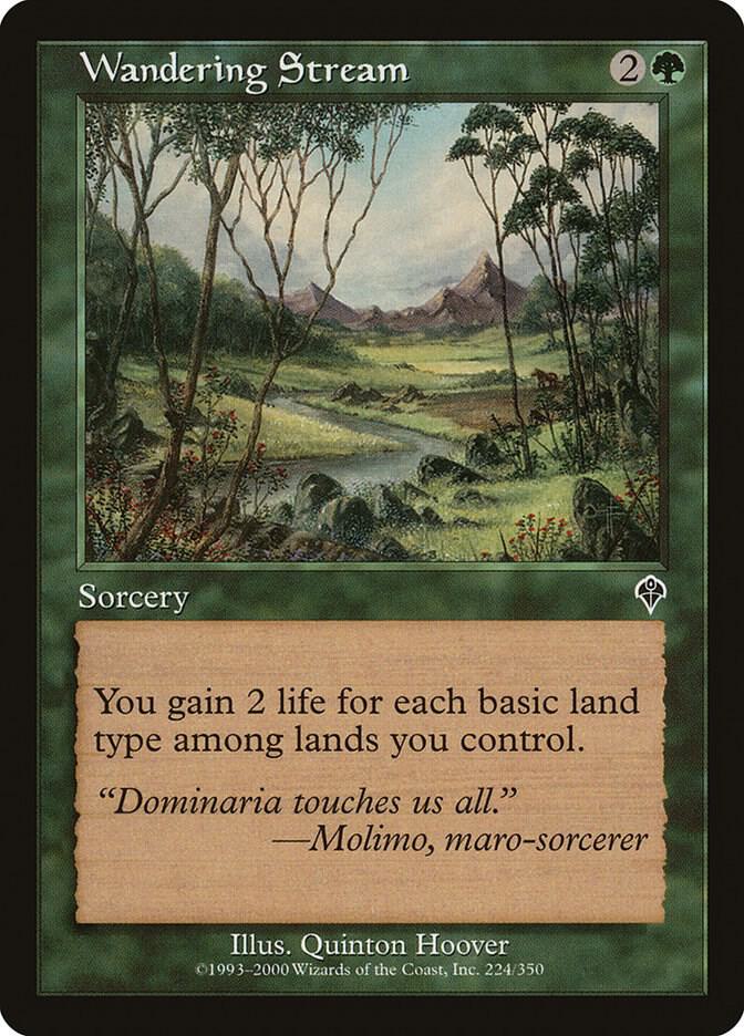 Wandering Stream 224 card from Invasion