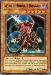 White-Horned Dragon GXNG-EN001 card from GX Next Generation Blister Pack Promo
