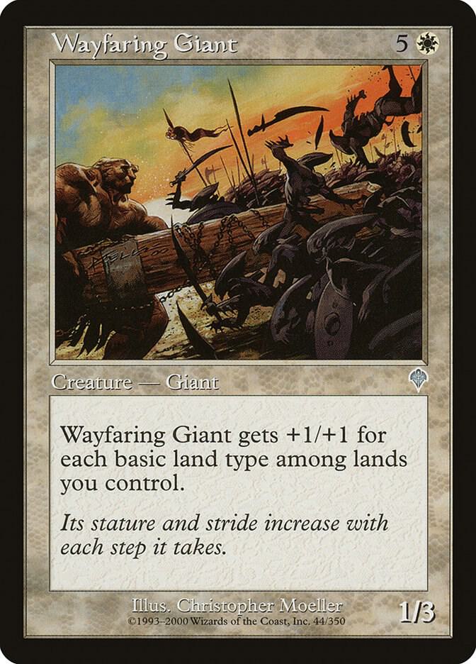 Wayfaring Giant 44 card from Invasion