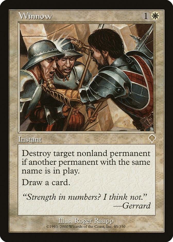 Winnow 45 card from Invasion