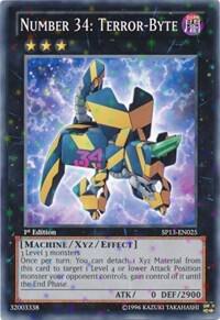 Number 34: Terror-Byte (Starfoil) SP13-EN025 card from Star Pack 2013