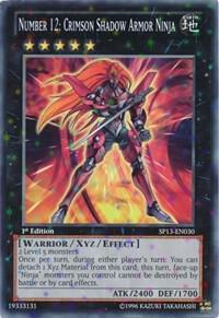 Number 12: Crimson Shadow Armor Ninja (Starfoil) SP13-EN030 card from Star Pack 2013