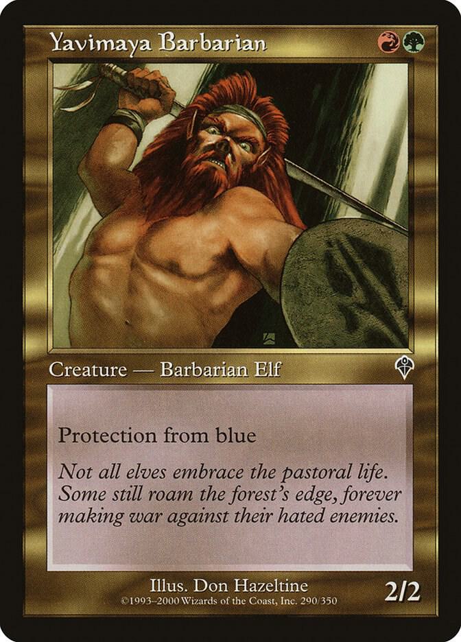 Yavimaya Barbarian 290 card from Invasion