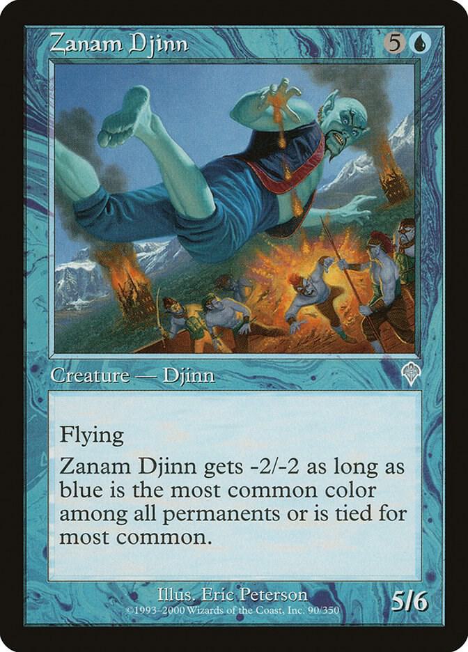Zanam Djinn 90 card from Invasion