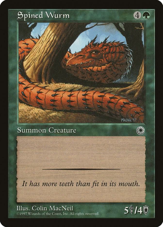 Spined Wurm card from Portal
