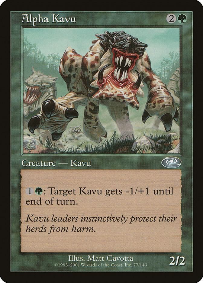 Alpha Kavu 77 card from Planeshift