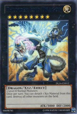 Thunder End Dragon (Blue) DL16-EN012 card from Duelist League Promo