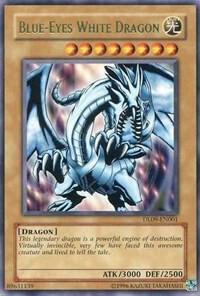 Blue-Eyes White Dragon (Green) DL09-EN001 card from Duelist League Promo