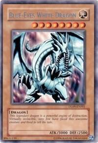 Blue-Eyes White Dragon (Silver) DL09-EN001 card from Duelist League Promo
