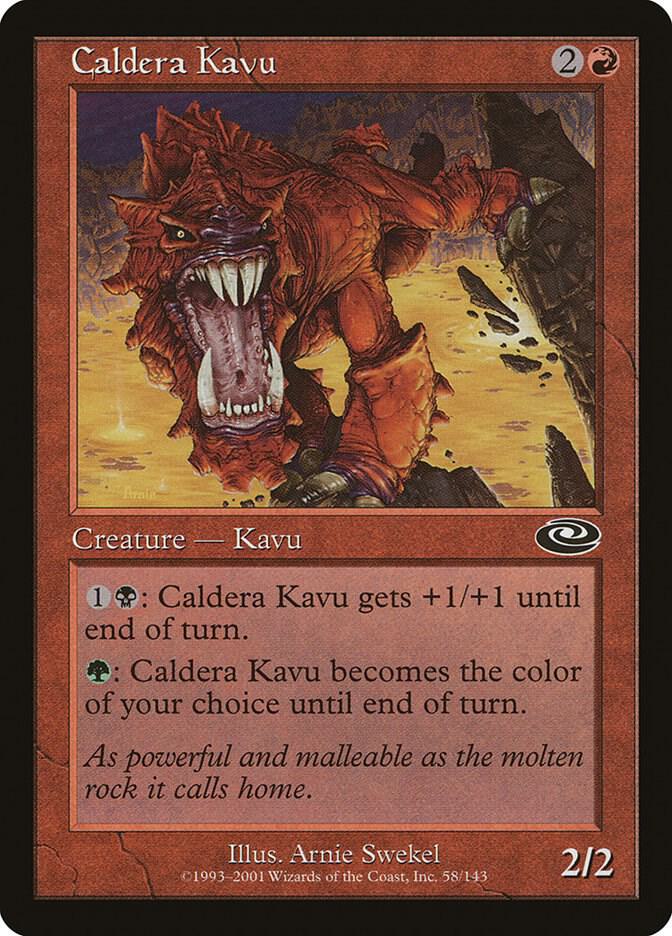 Caldera Kavu 58 card from Planeshift