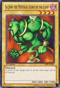 La Jinn the Mystical Genie of the Lamp YSKR-EN003 card from Starter Deck: Kaiba Reloaded