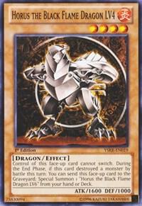Horus the Black Flame Dragon LV4 YSKR-EN019 card from Starter Deck: Kaiba Reloaded