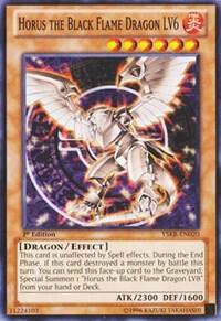 Horus the Black Flame Dragon LV6 YSKR-EN020 card from Starter Deck: Kaiba Reloaded