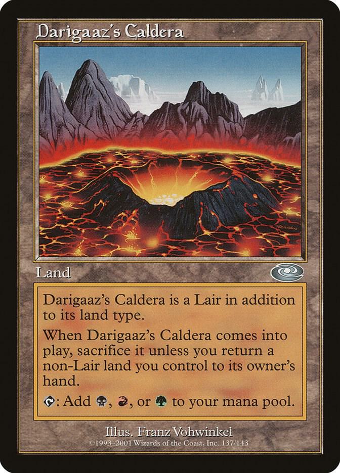 Darigaaz's Caldera 137 card from Planeshift