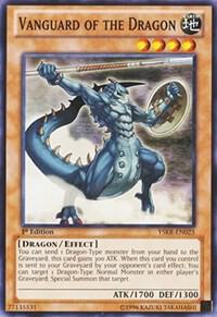 Vanguard of the Dragon YSKR-EN025 card from Starter Deck: Kaiba Reloaded