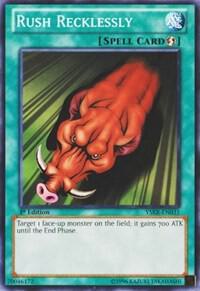 Rush Recklessly YSKR-EN031 card from Starter Deck: Kaiba Reloaded