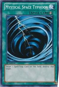 Mystical Space Typhoon YSKR-EN032 card from Starter Deck: Kaiba Reloaded