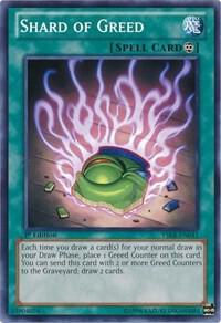 Shard of Greed YSKR-EN041 card from Starter Deck: Kaiba Reloaded