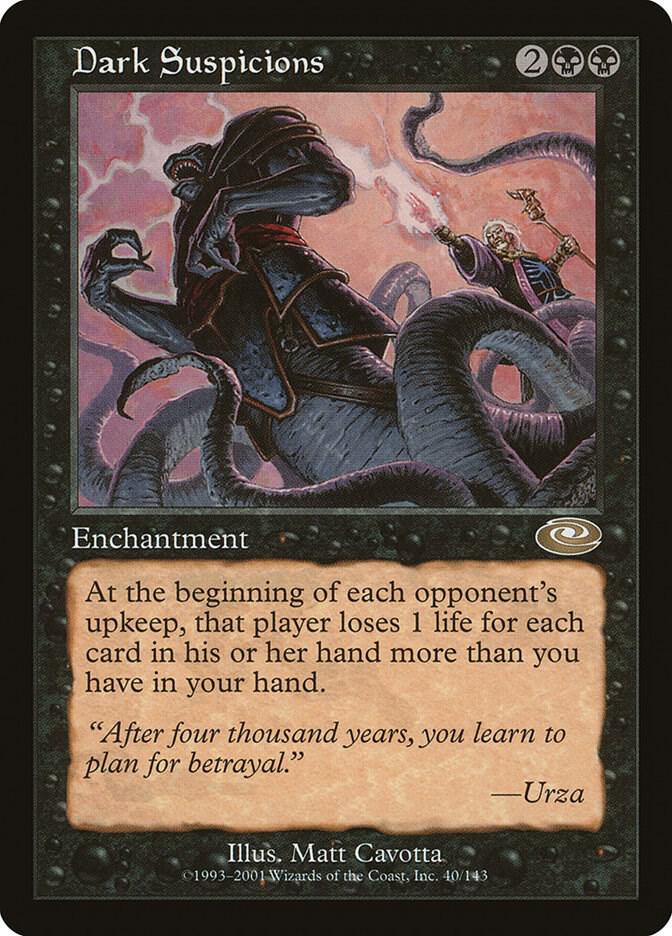 Dark Suspicions 40 card from Planeshift