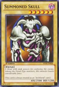 Summoned Skull YSYR-EN004 card from Starter Deck: Yugi Reloaded