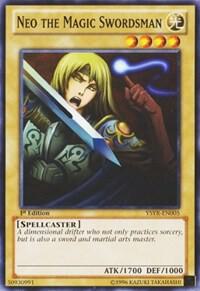 Neo the Magic Swordsman YSYR-EN005 card from Starter Deck: Yugi Reloaded