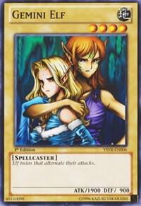 Gemini Elf YSYR-EN006 card from Starter Deck: Yugi Reloaded