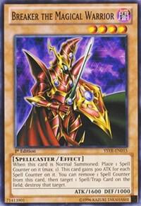 Breaker the Magical Warrior YSYR-EN015 card from Starter Deck: Yugi Reloaded
