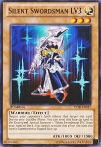 Silent Swordsman LV3 YSYR-EN017 card from Starter Deck: Yugi Reloaded