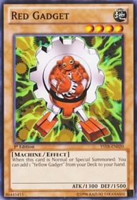 Red Gadget YSYR-EN020 card from Starter Deck: Yugi Reloaded