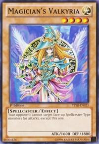 Magician's Valkyria YSYR-EN023 card from Starter Deck: Yugi Reloaded