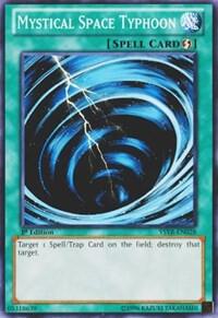 Mystical Space Typhoon YSYR-EN028 card from Starter Deck: Yugi Reloaded
