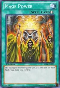 Mage Power YSYR-EN029 card from Starter Deck: Yugi Reloaded