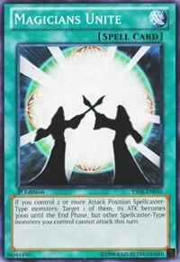 Magicians Unite YSYR-EN035 card from Starter Deck: Yugi Reloaded