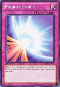 Mirror Force YSYR-EN040 card from Starter Deck: Yugi Reloaded