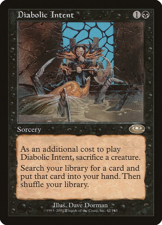 Diabolic Intent 42 card from Planeshift