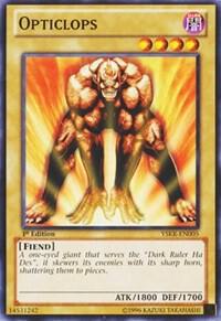 Opticlops YSKR-EN005 card from Starter Deck: Kaiba Reloaded
