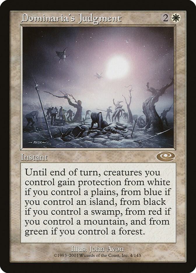 Dominaria's Judgment 4 card from Planeshift